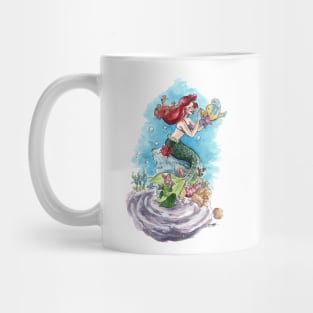 Ariel and Flounder Mug